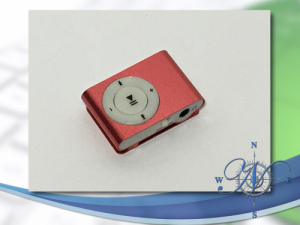 <h4>Mini MP3 player Clip On  Red</h4>
