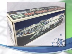 <h4>2003 HESS Toy TRUCK & 2 RACECARS</h4>