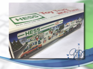 <h4>1991 HESS TRUCK - TOY TRUCK AND RACER NEW IN BOX</h4>