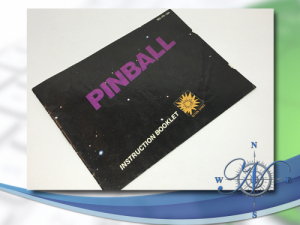 <h4>Original manual for Pinball. Nintendo NES</h4>